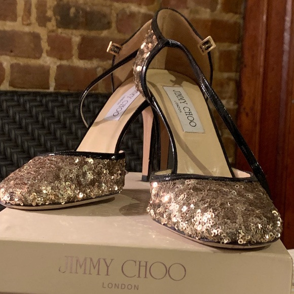 Gold sequins pumps from Jimmy! - Picture 5 of 7